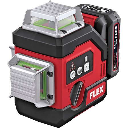 Korslinjelaser ALC3x360 12 G/R Set